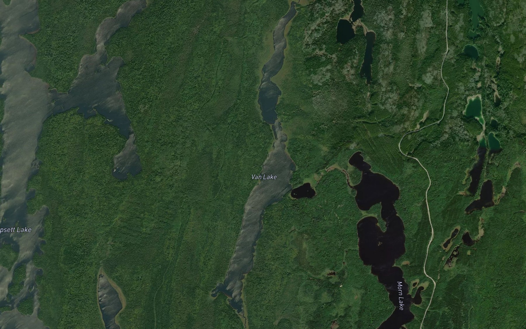 Satellite map of the Van Lake