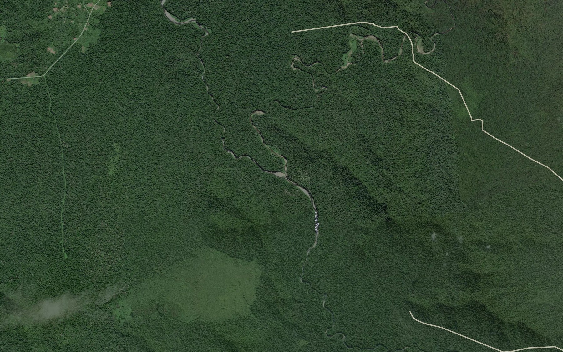 Satellite map of the Orai River