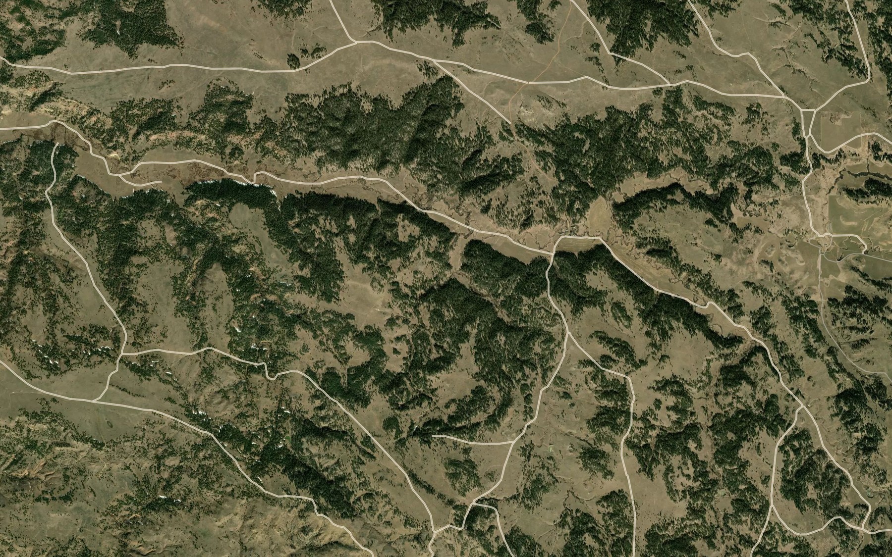 Satellite map of the Schwind Spring