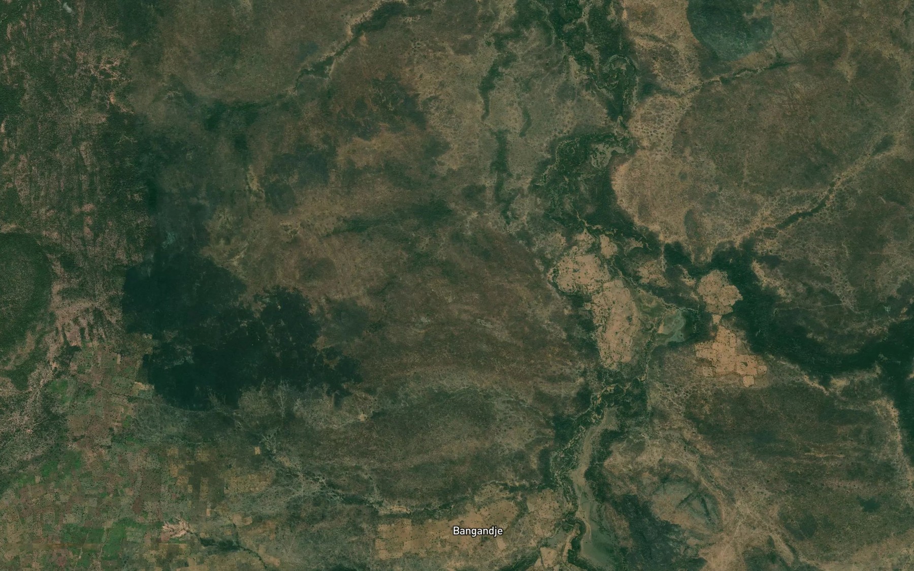 Satellite map of the Mayo Boundou