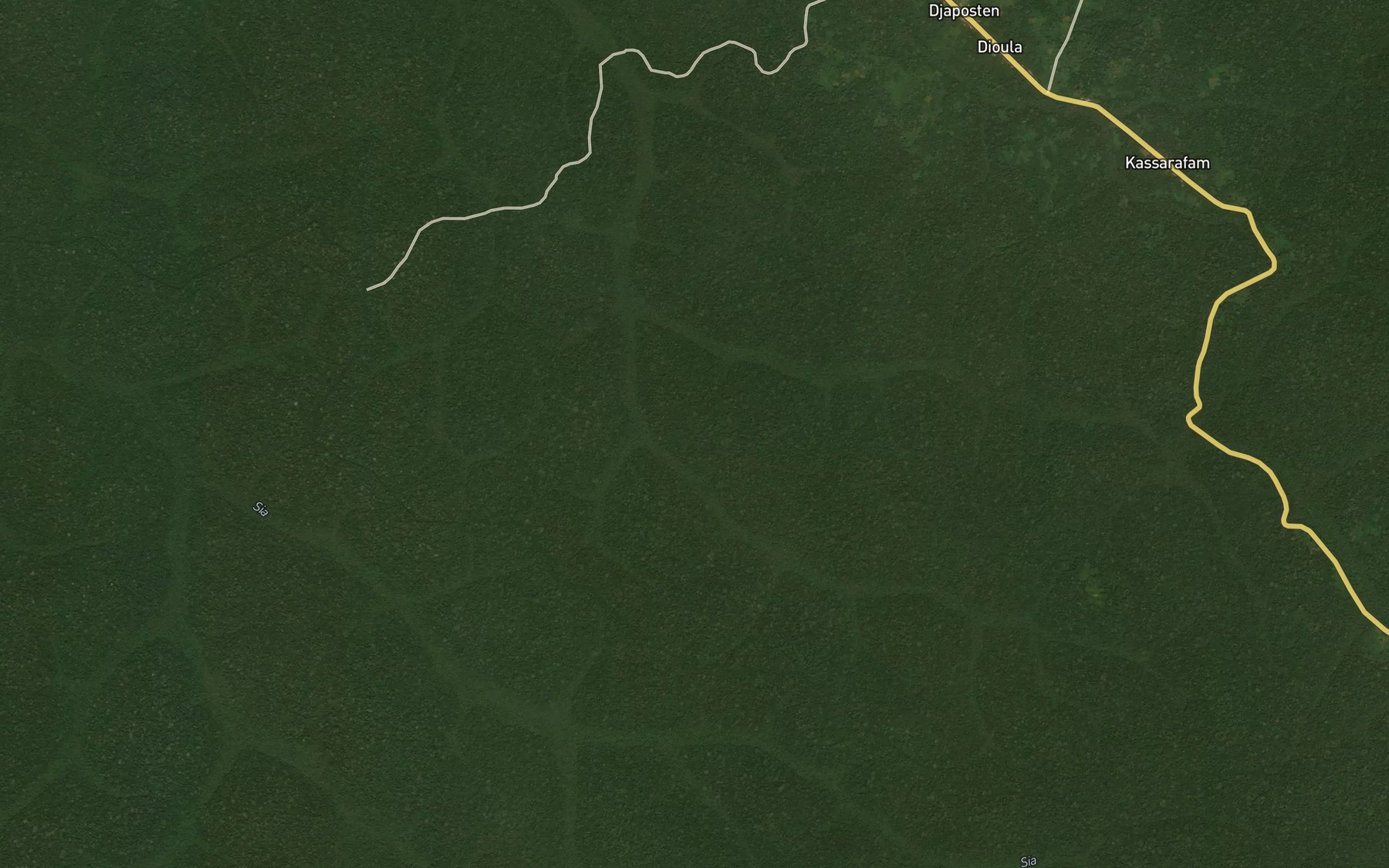 Satellite map of the Abiere