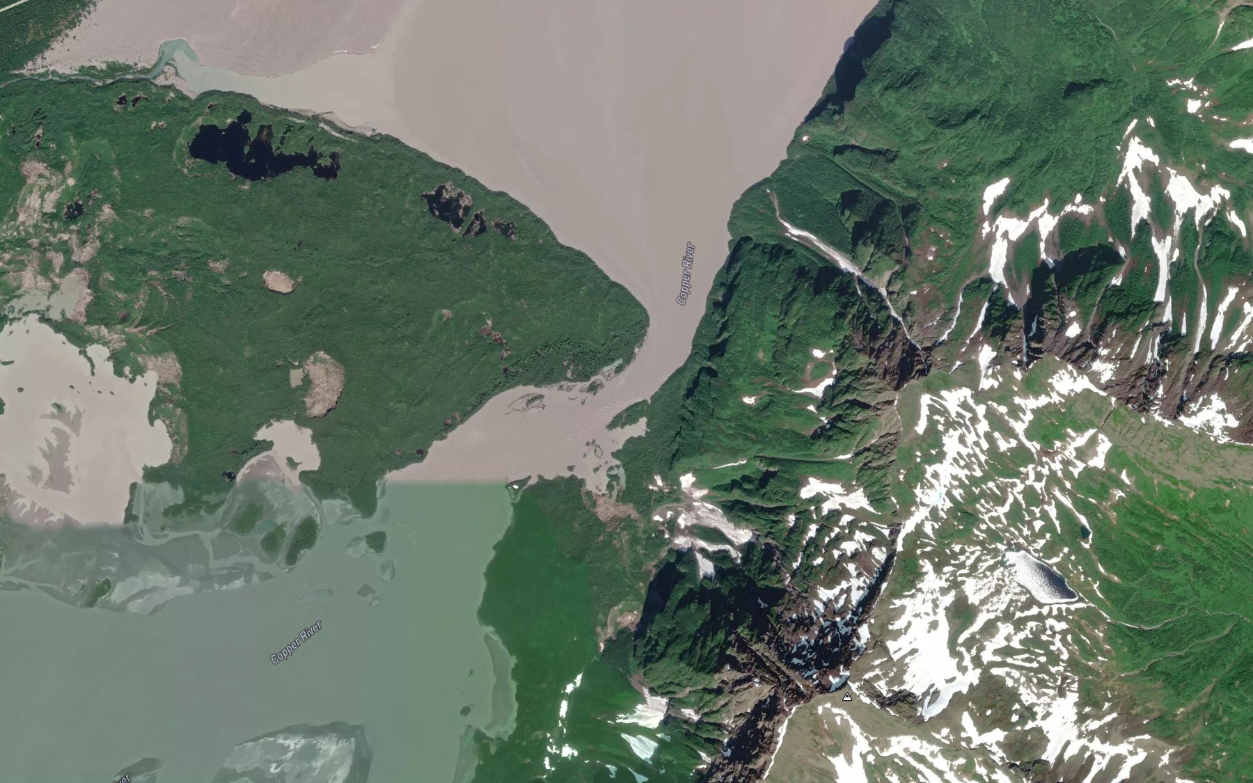 Satellite map of the Abercrombie Rapids
