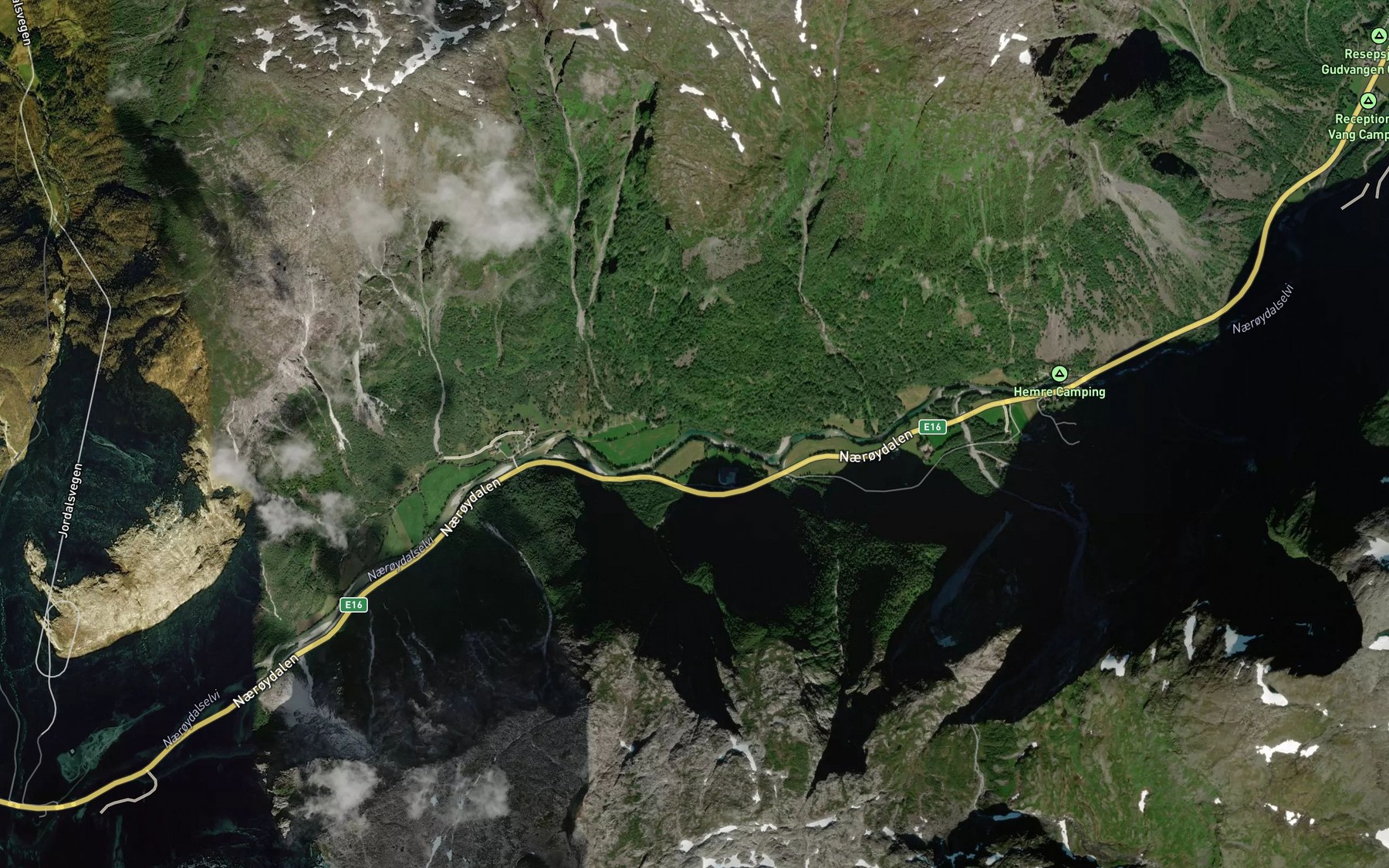 Satellite map of the Hyllandsvatnet