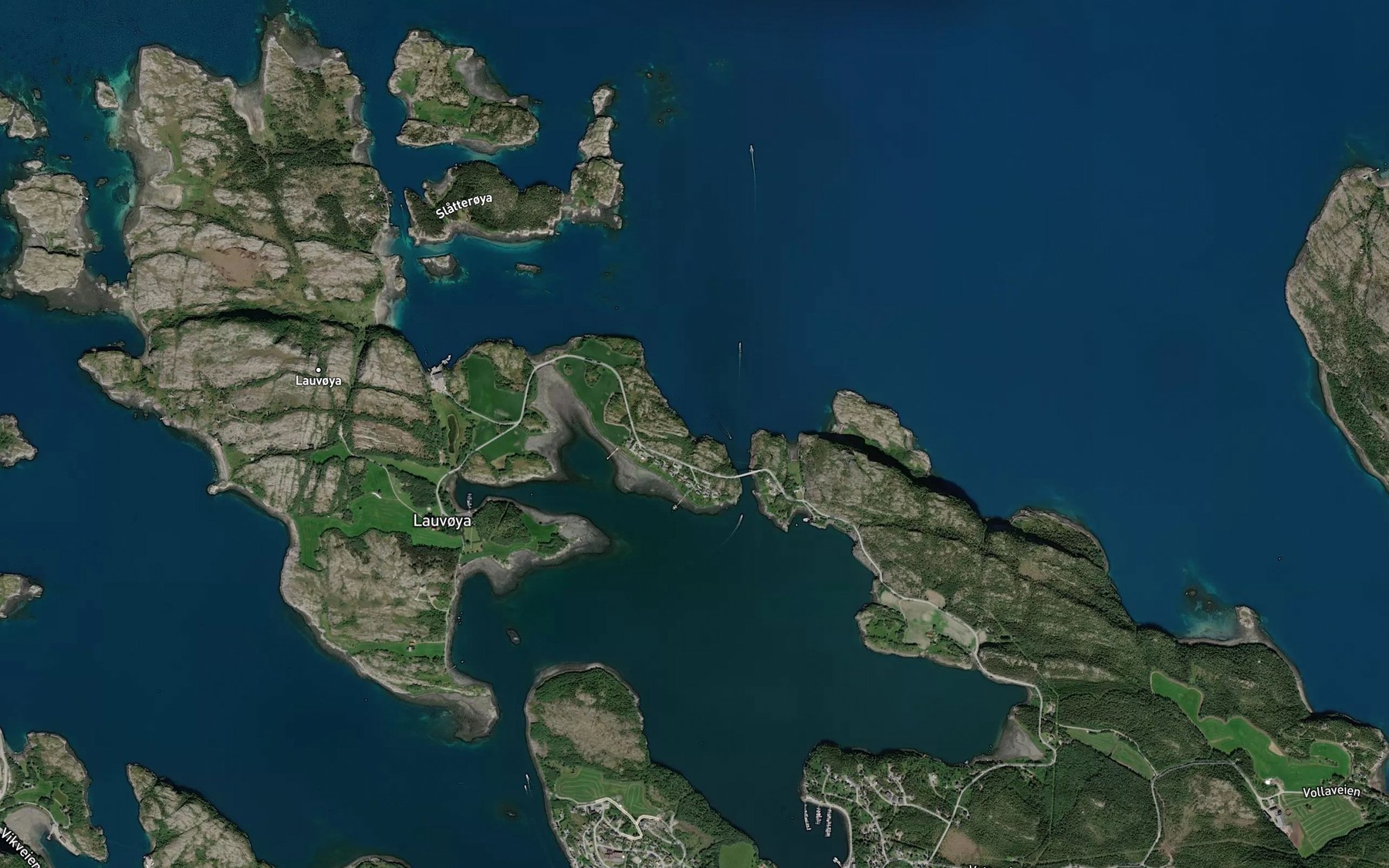 Satellite map of the Svinvika