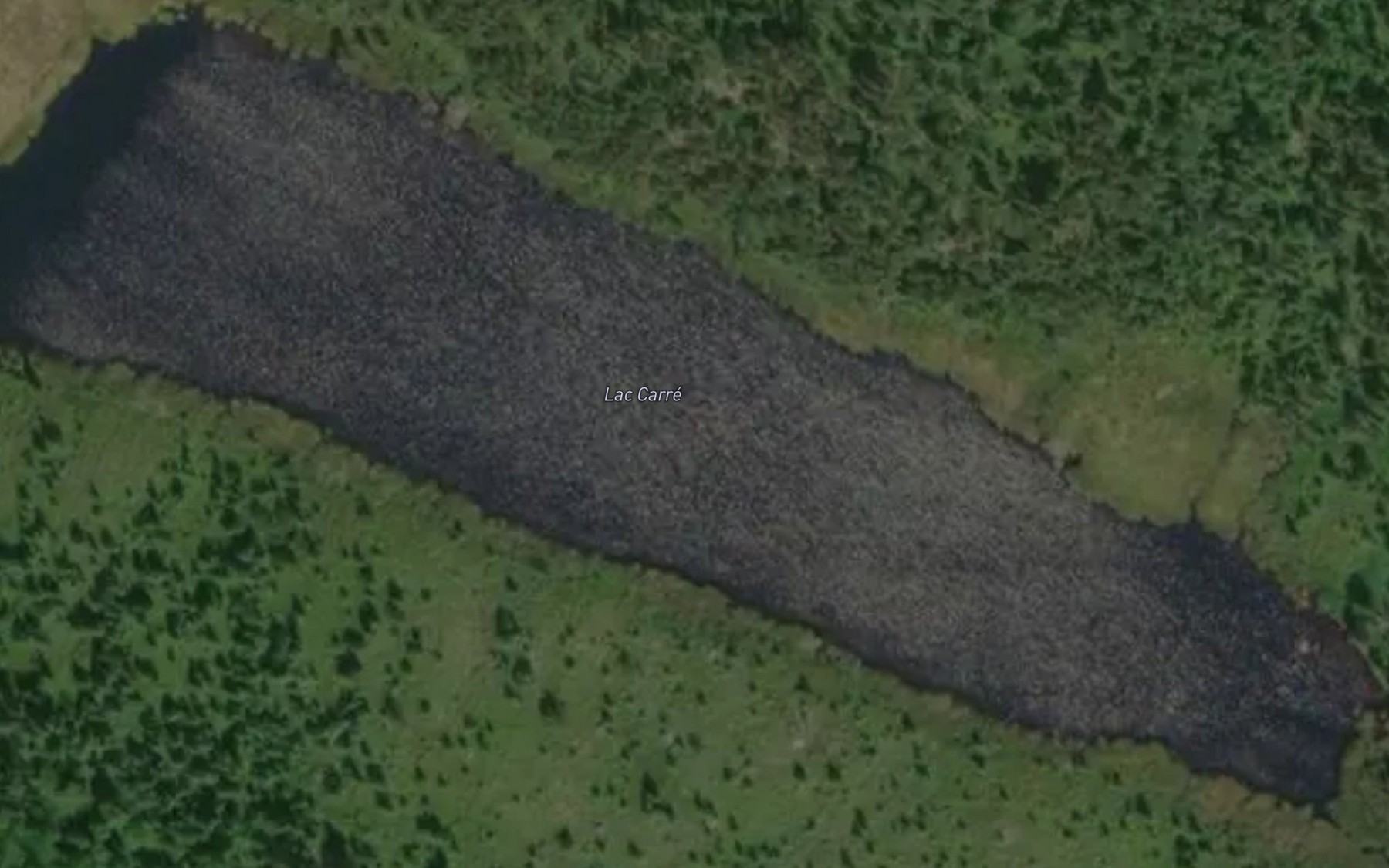 Satellite map of the Lac Carre