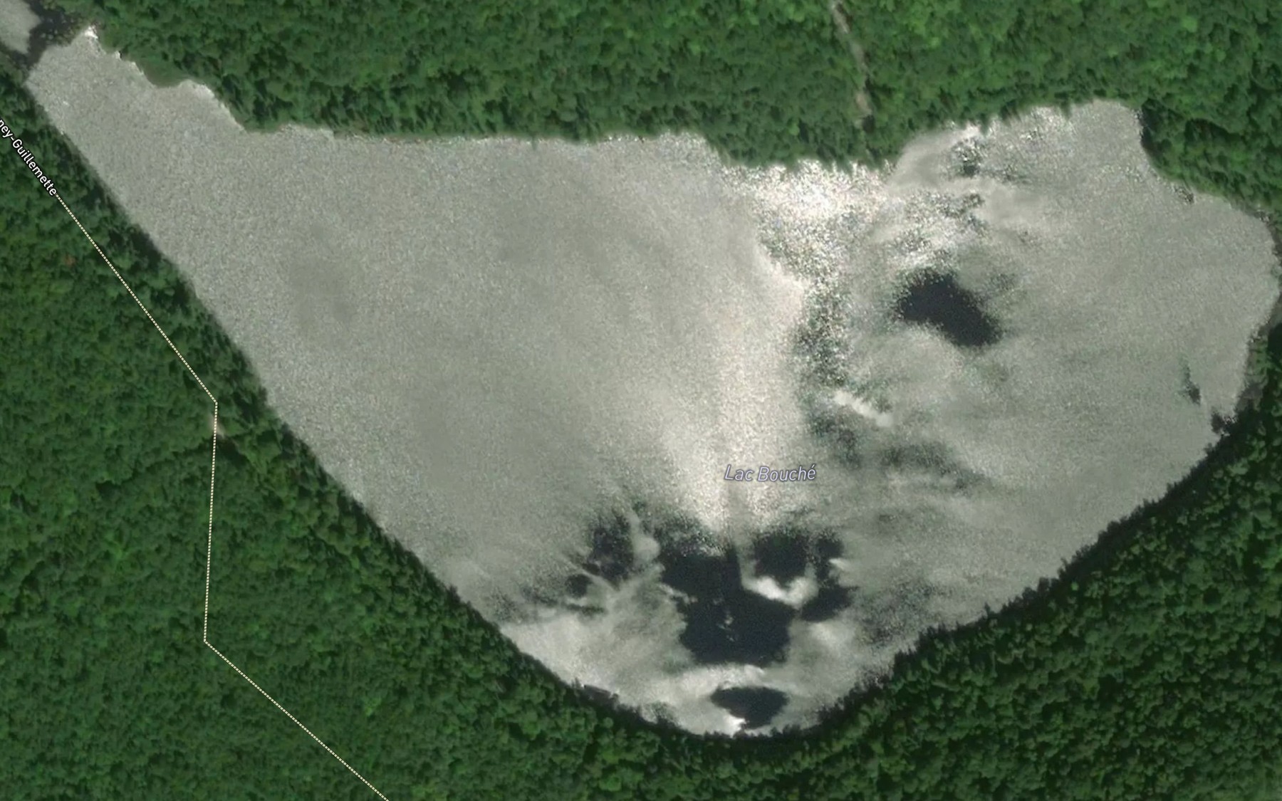 Satellite map of the Lac Bouche