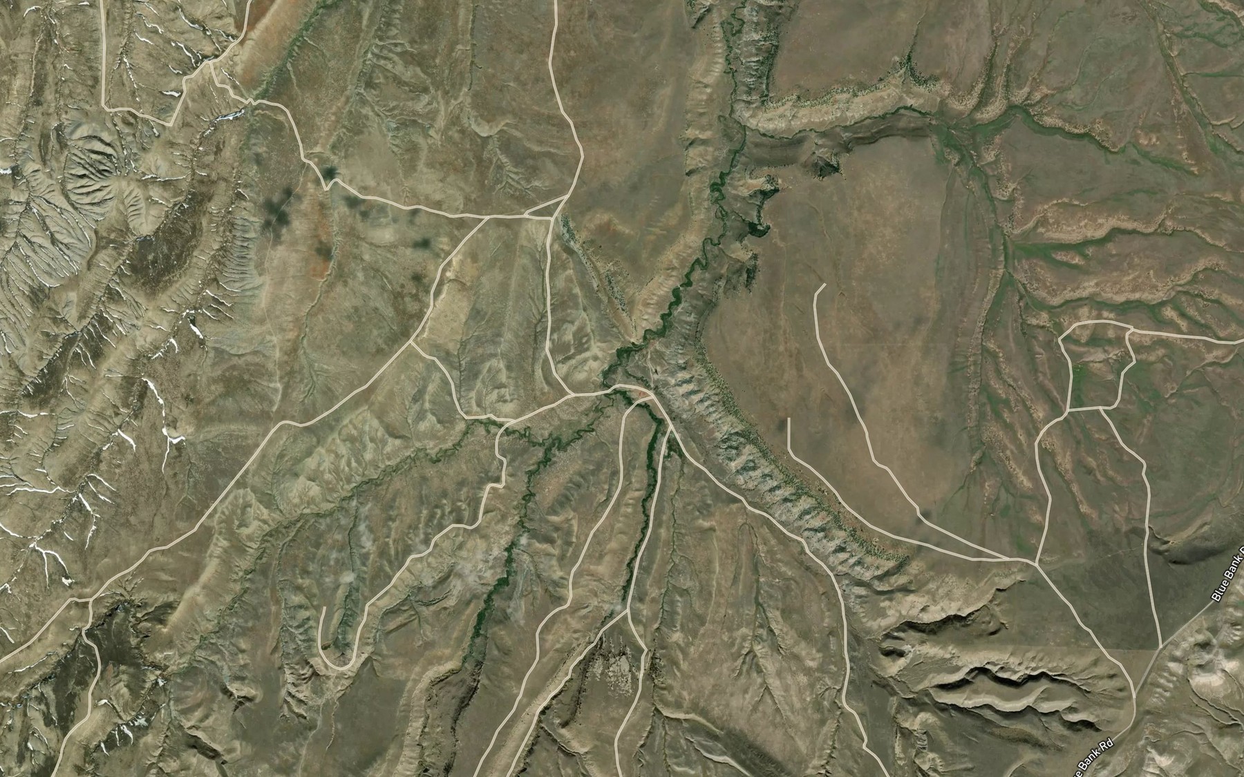 Satellite map of the West Fork Buffalo Creek