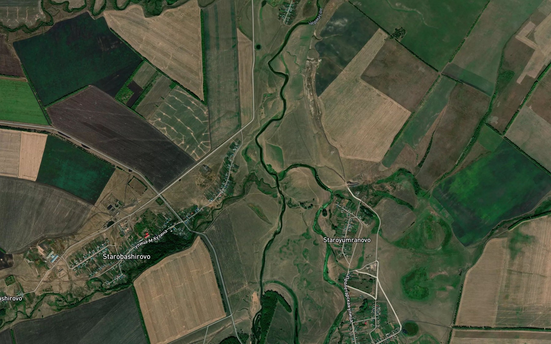 Satellite map of the Sevady