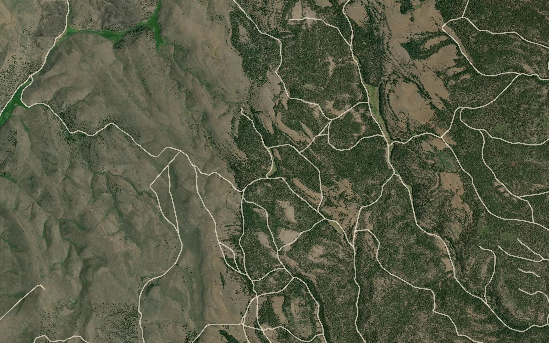 Satellite map of the Meadow Reservoir