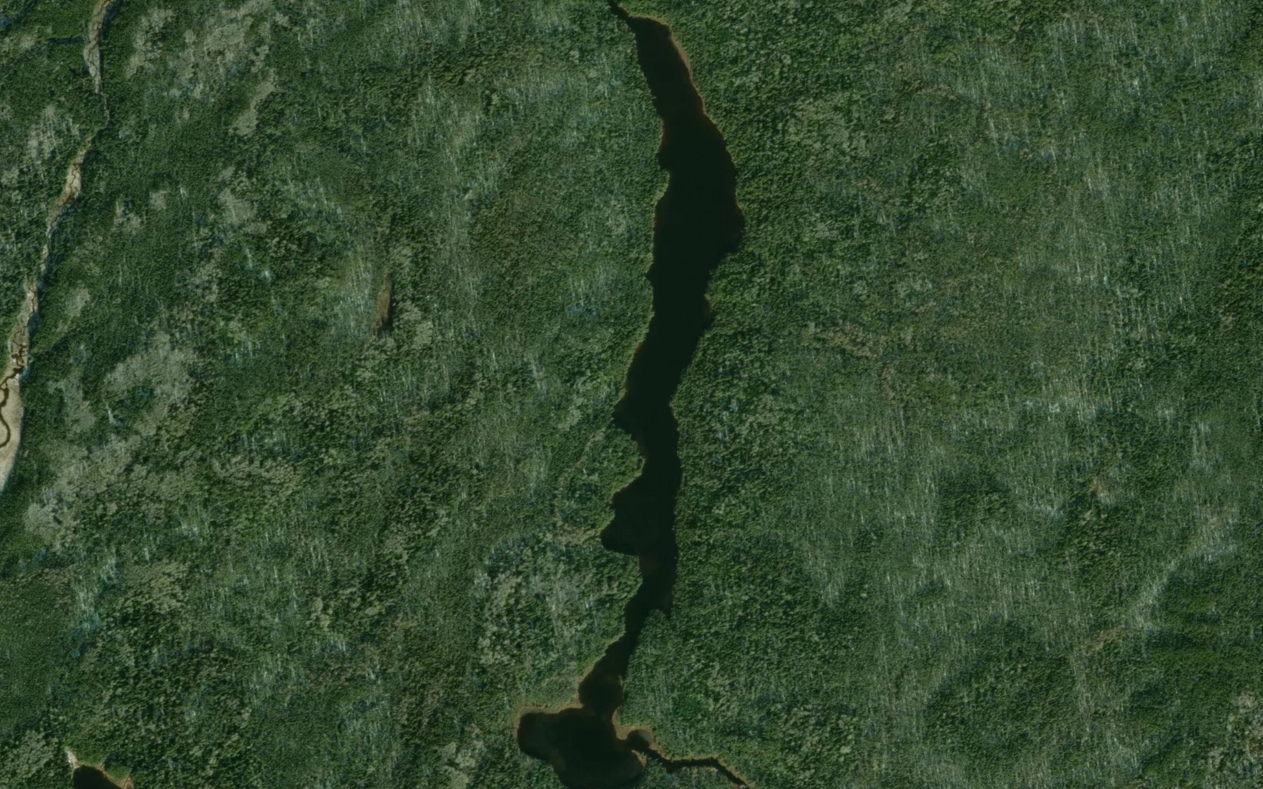 Satellite map of the South Pagwachuan Lake