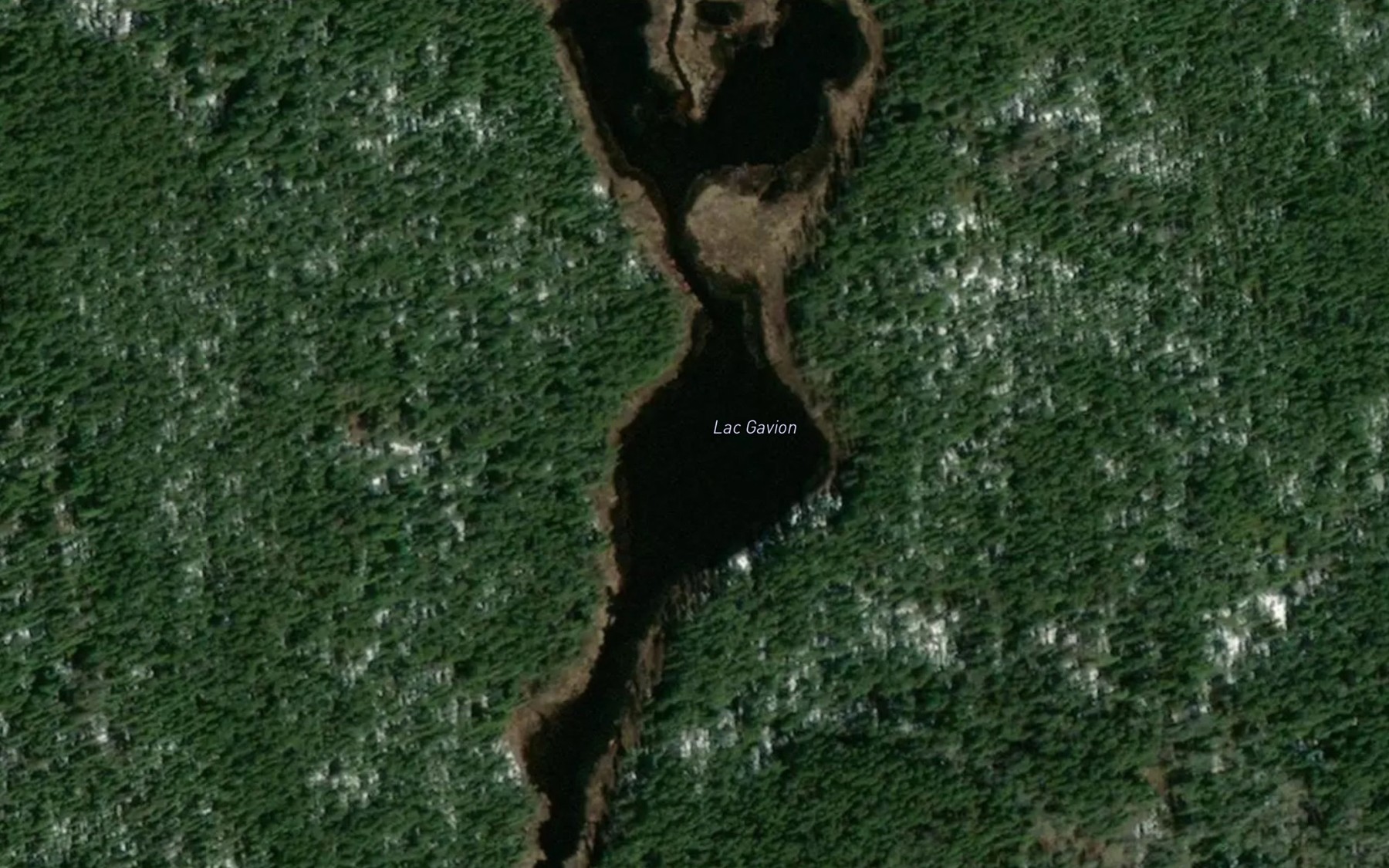 Satellite map of the Lac Gavion