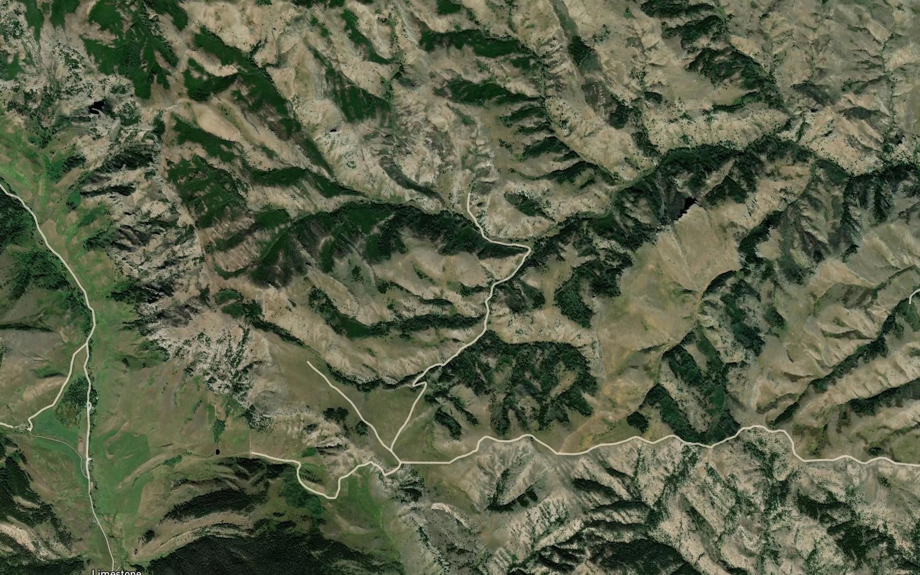 Satellite map of the Porcupine Spring