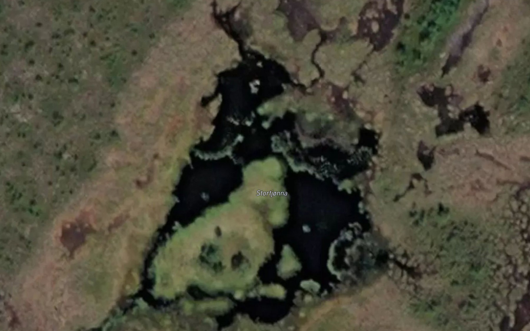 Satellite map of the Stortjonna
