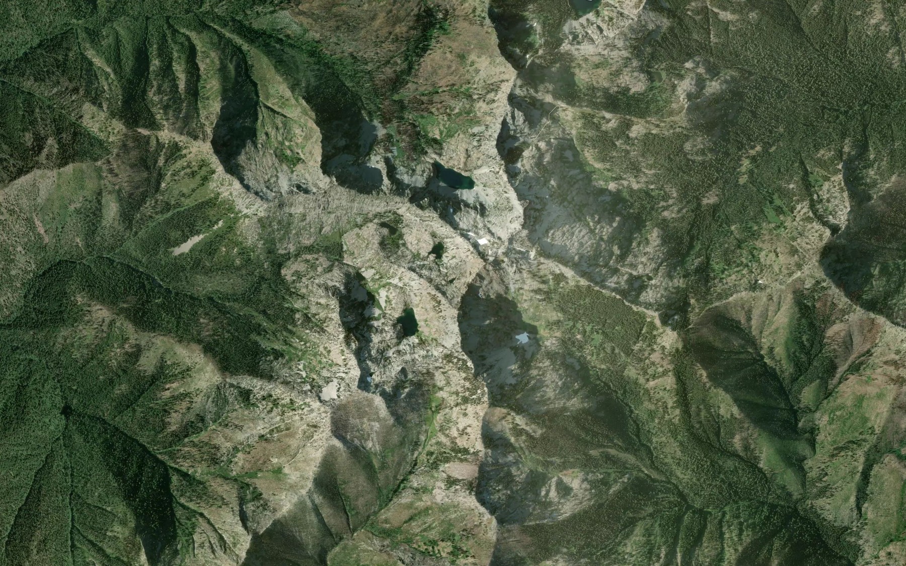 Satellite map of the Osprey Lake