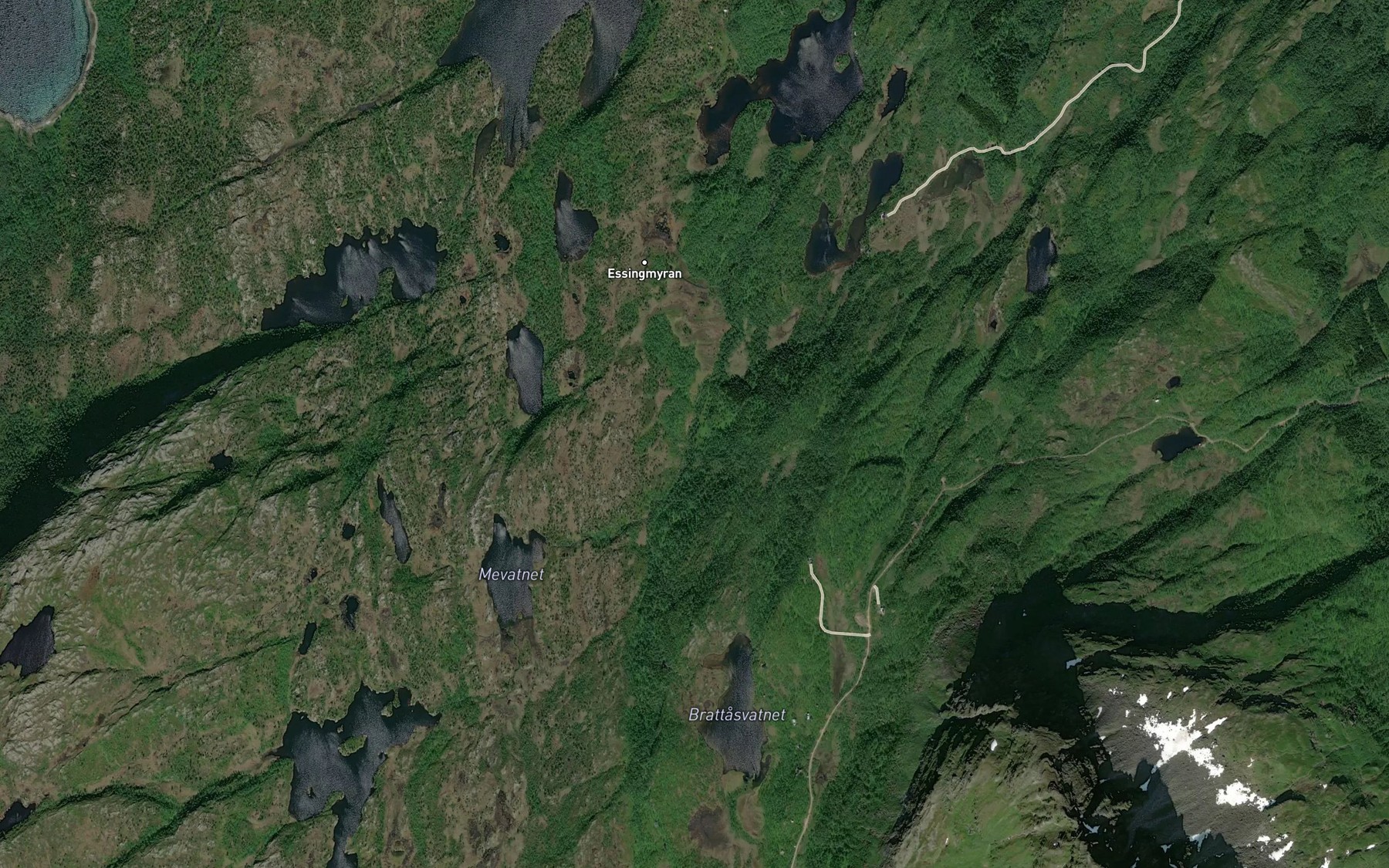 Satellite map of the Essingelva