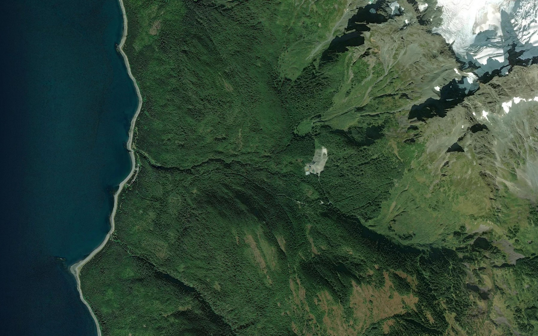 Satellite map of the Ophir Creek