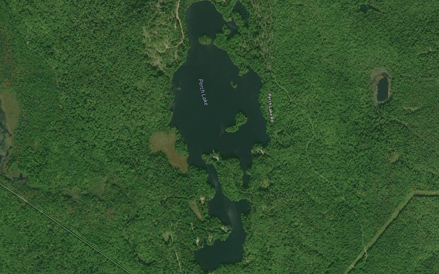 Satellite map of the Perch Lake