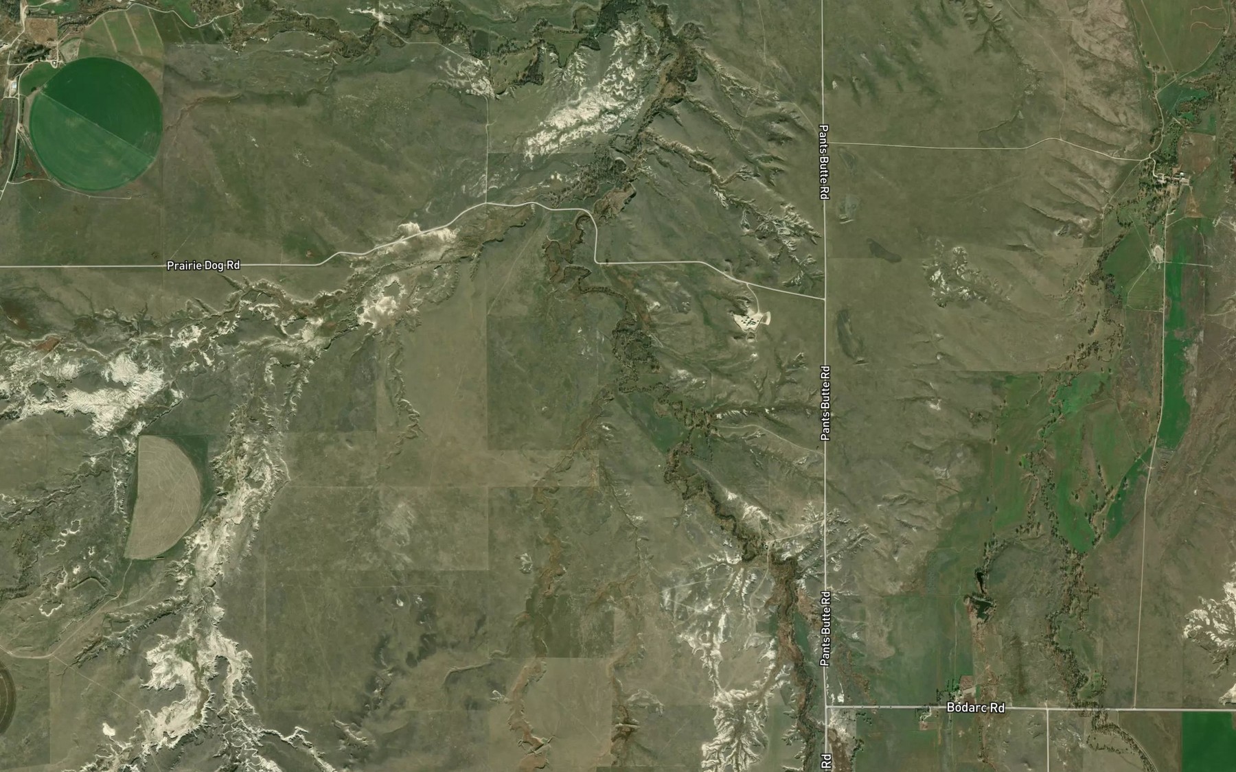 Satellite map of the Spring Creek