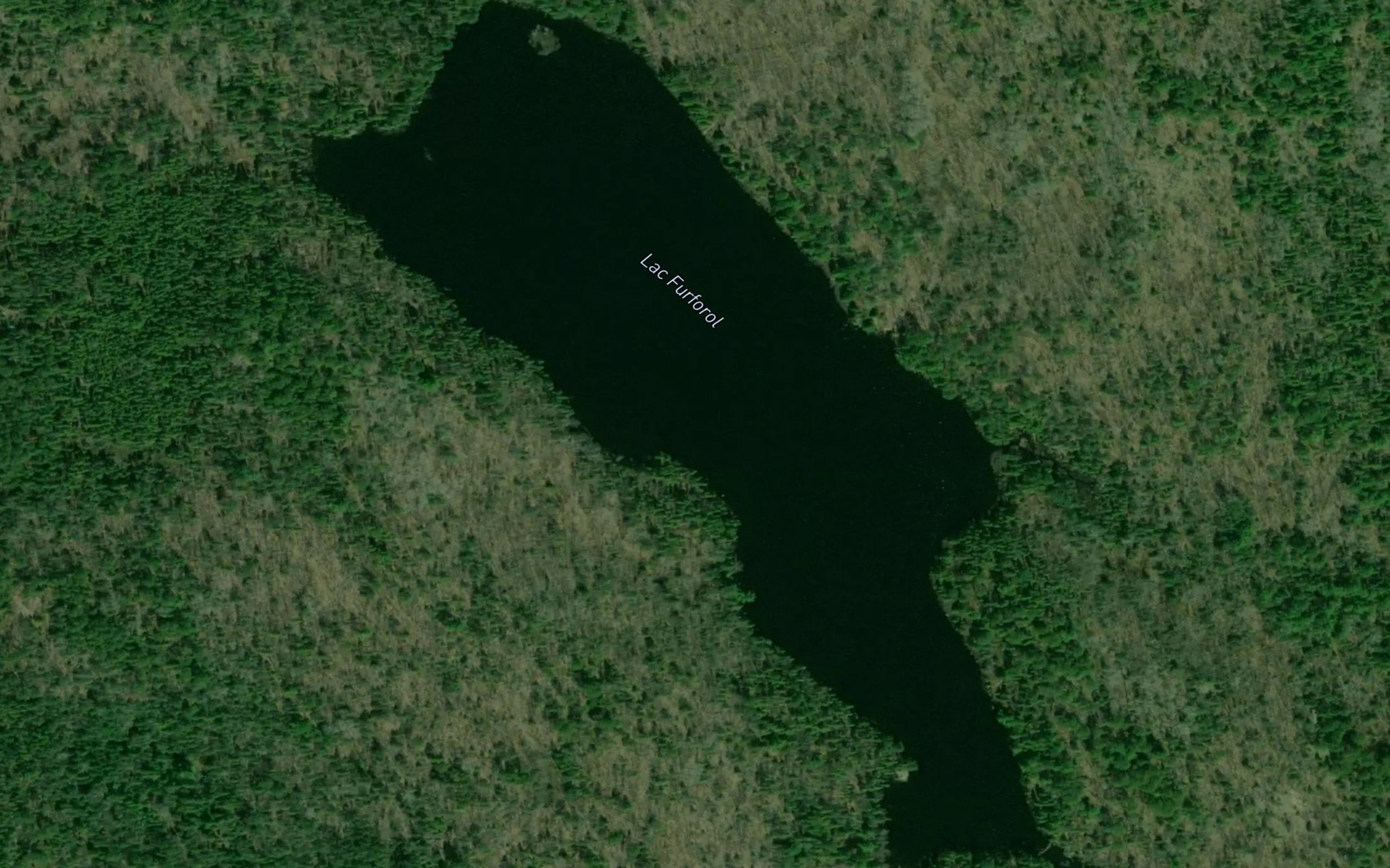Satellite map of the Lac Furforol