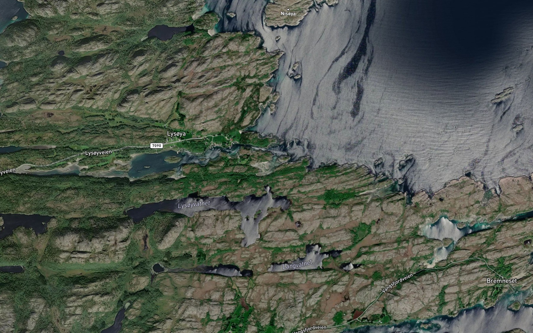 Satellite map of the Kvennhusleiro