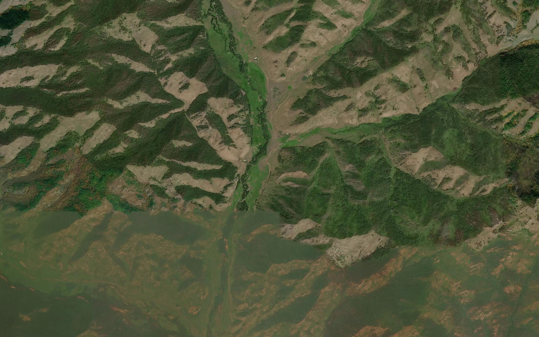 Satellite map of the Urt-Daban
