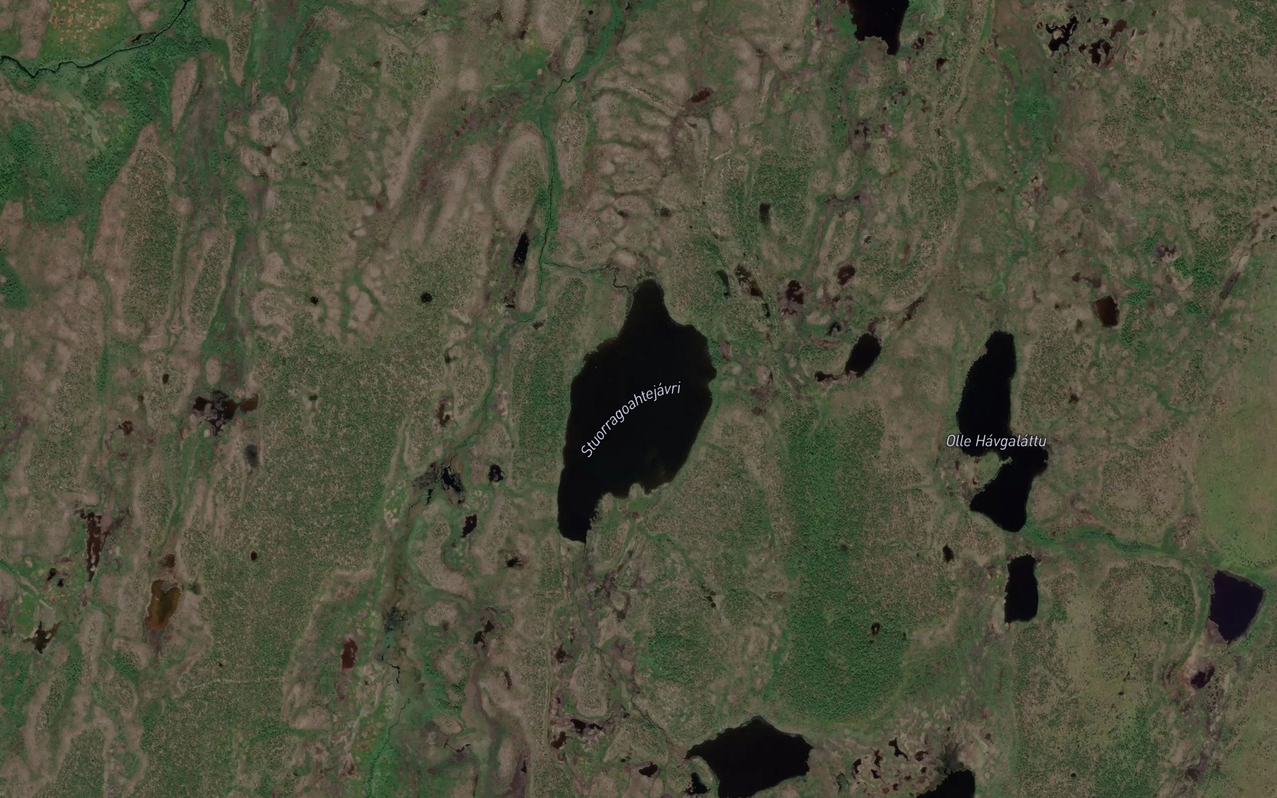 Satellite map of the Stuorragoahtejavri