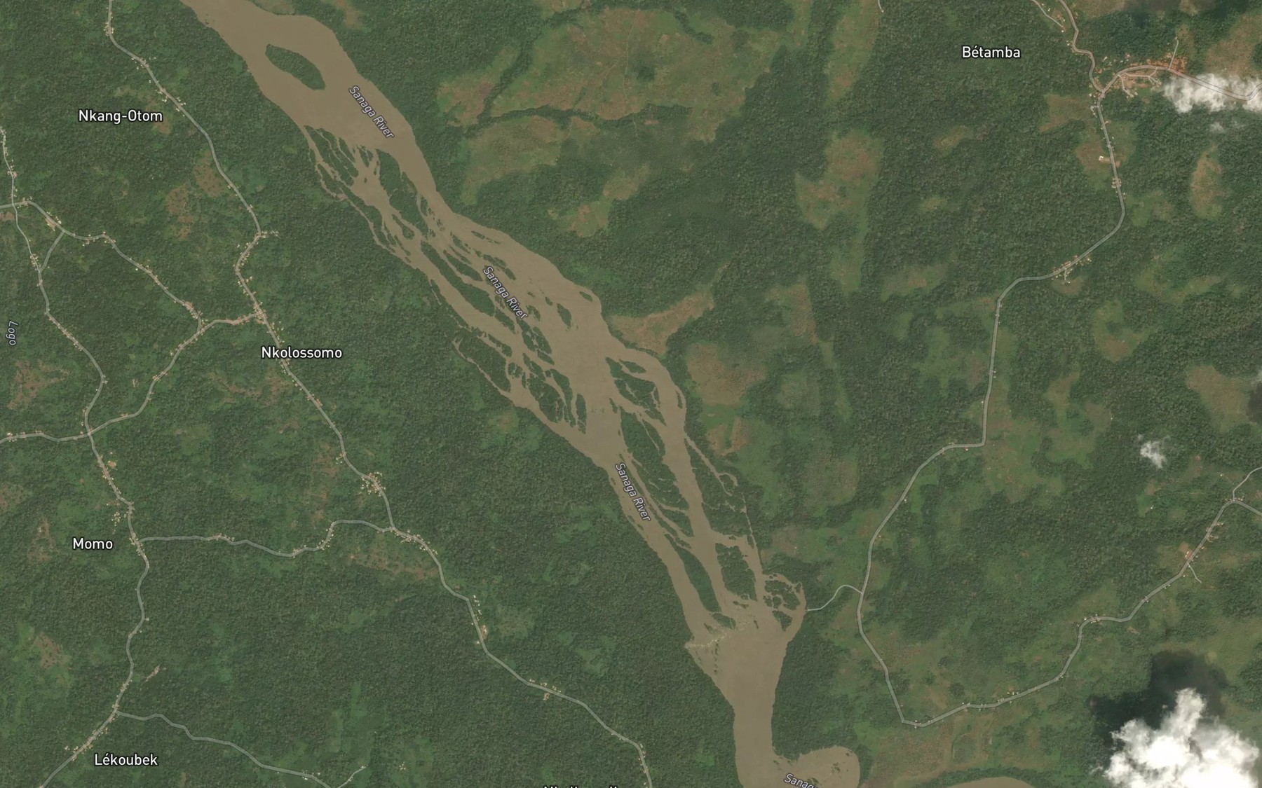 Satellite map of the Kouma