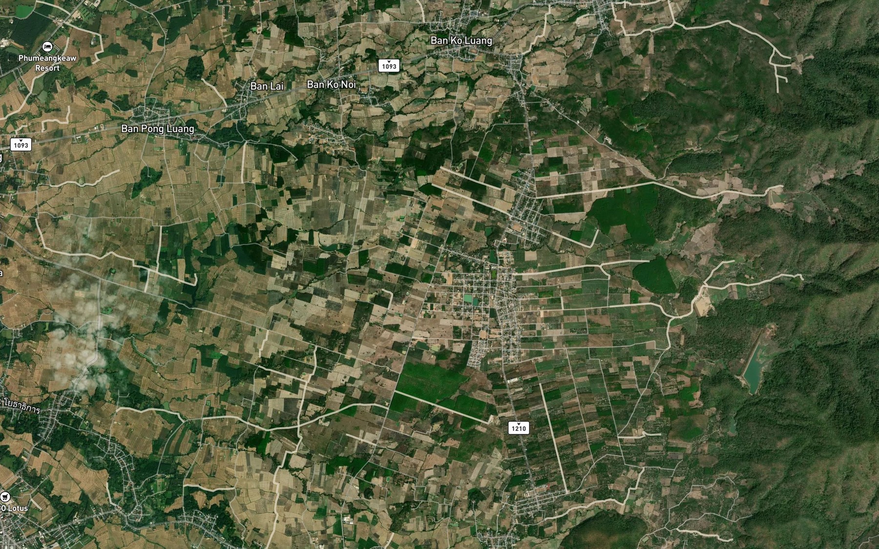 Satellite map of the Sa Fai Mai
