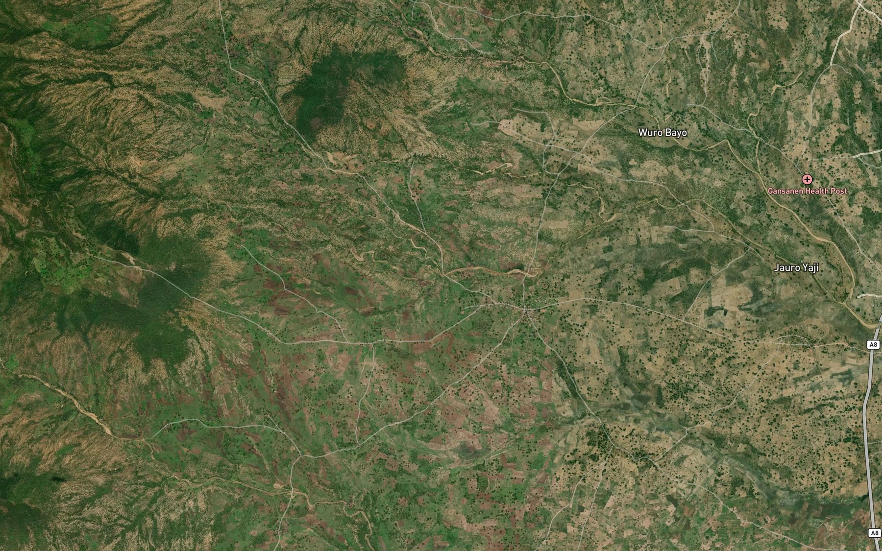 Satellite map of the MayoKila