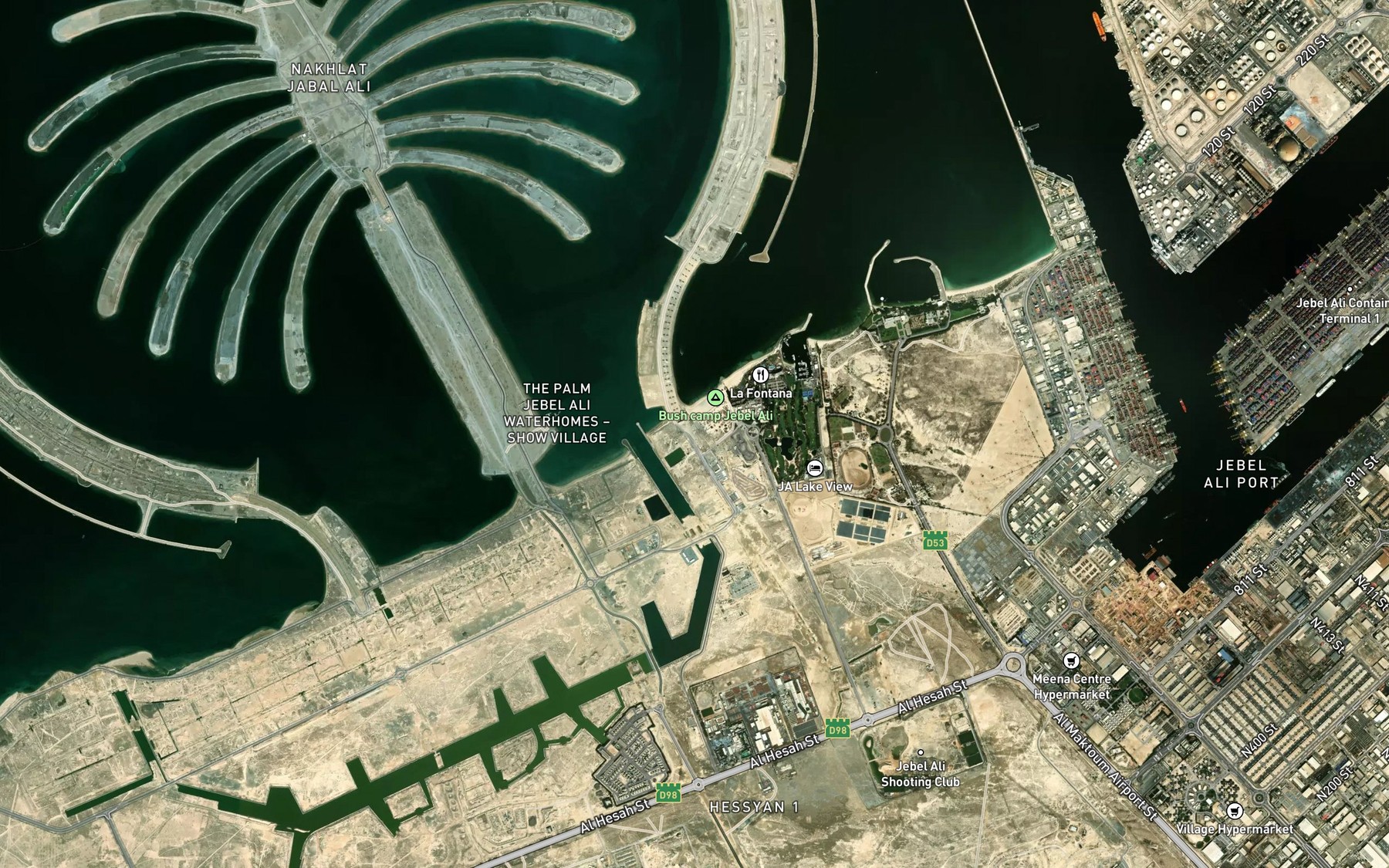 Satellite map of the Dawhat al Jabajib