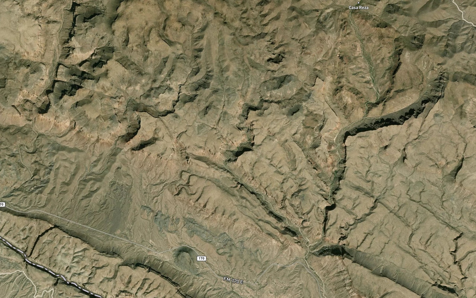 Satellite map of the Seep Spring