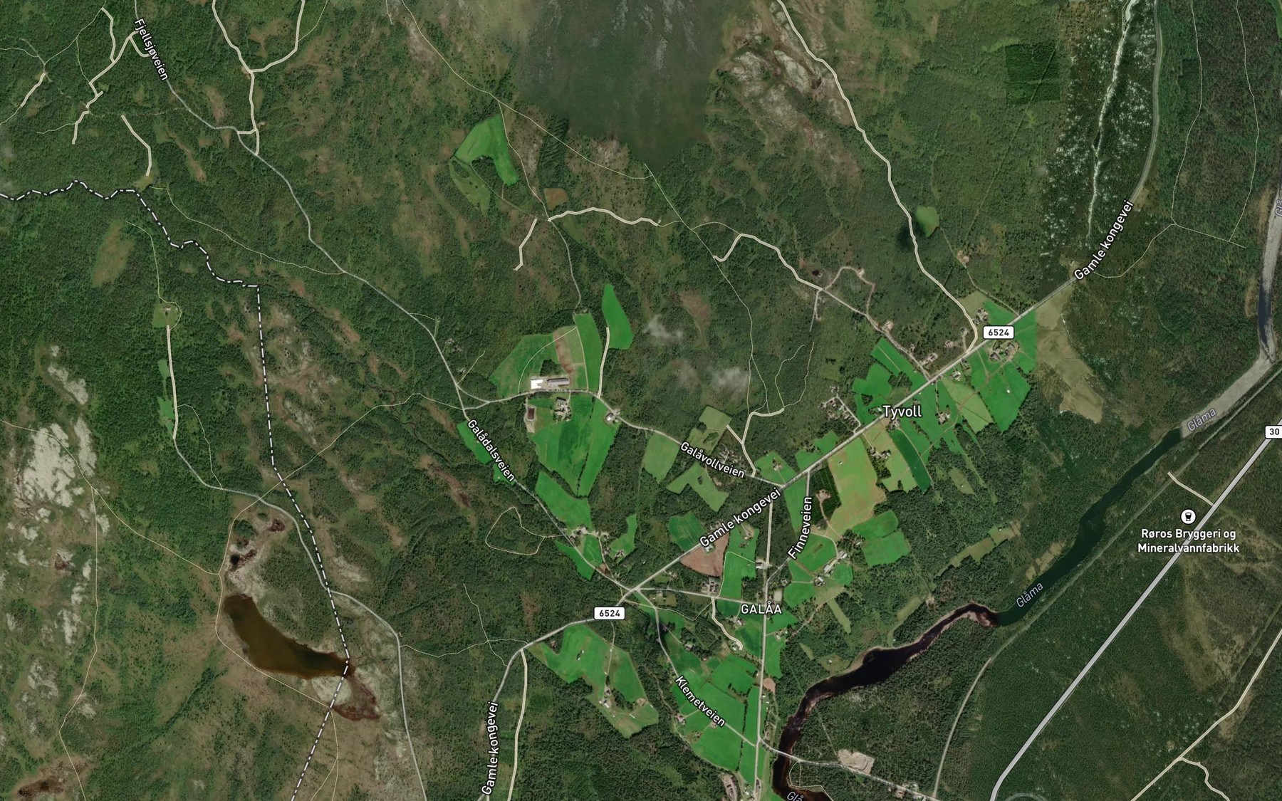 Satellite map of the Storbekken