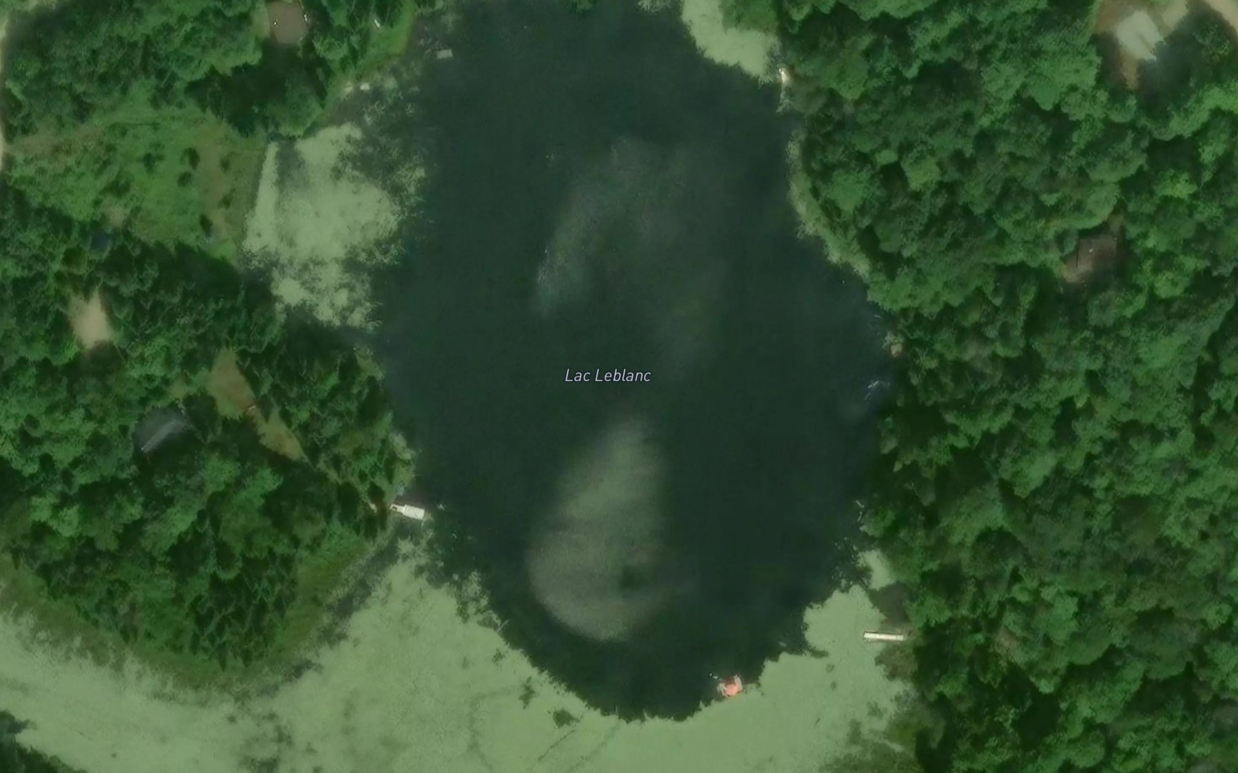 Satellite map of the Lac Leblanc