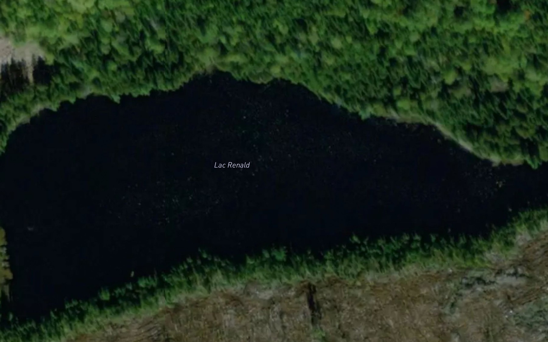 Satellite map of the Lac Renald