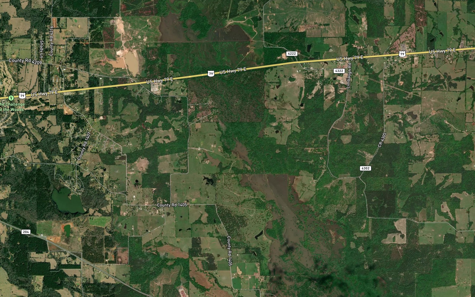 Satellite map of the Simmer Lake