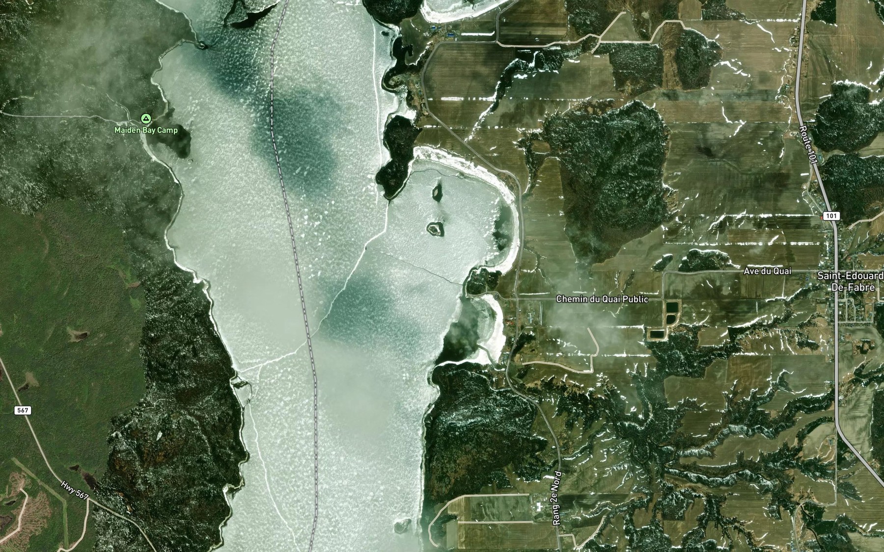 Satellite map of the Baie Lavallee