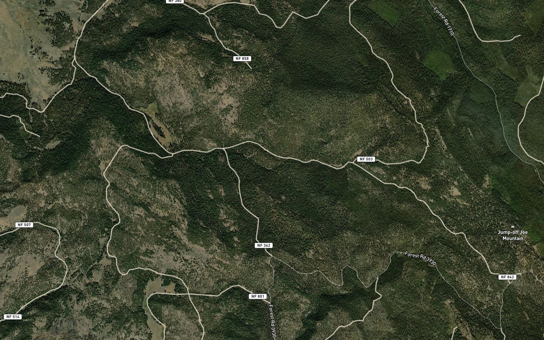 Satellite map of the HCB Spring