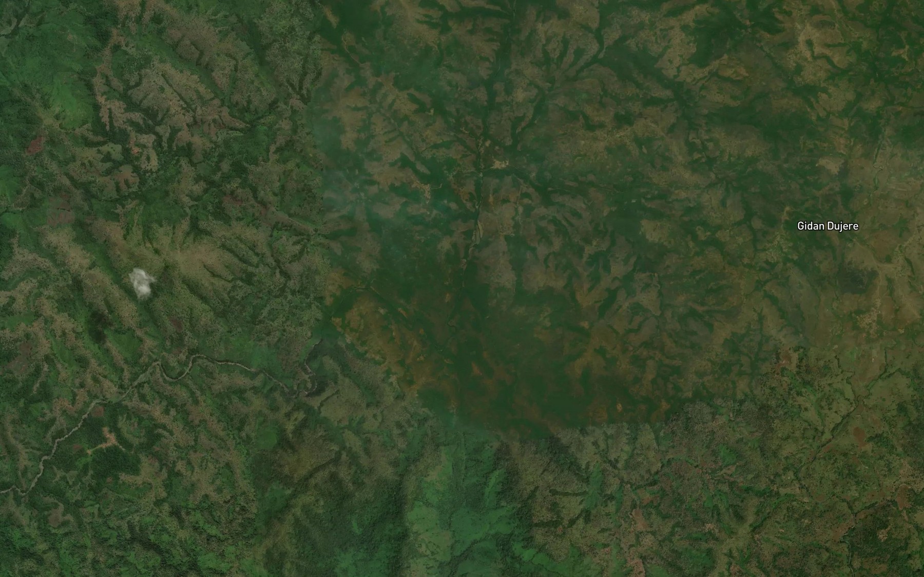 Satellite map of the River Asai