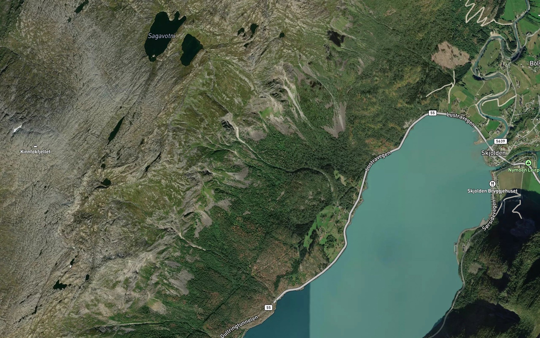 Satellite map of the Sagagrovi