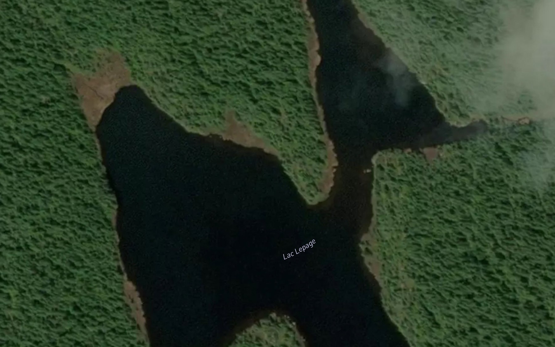 Satellite map of the Lac Lepage