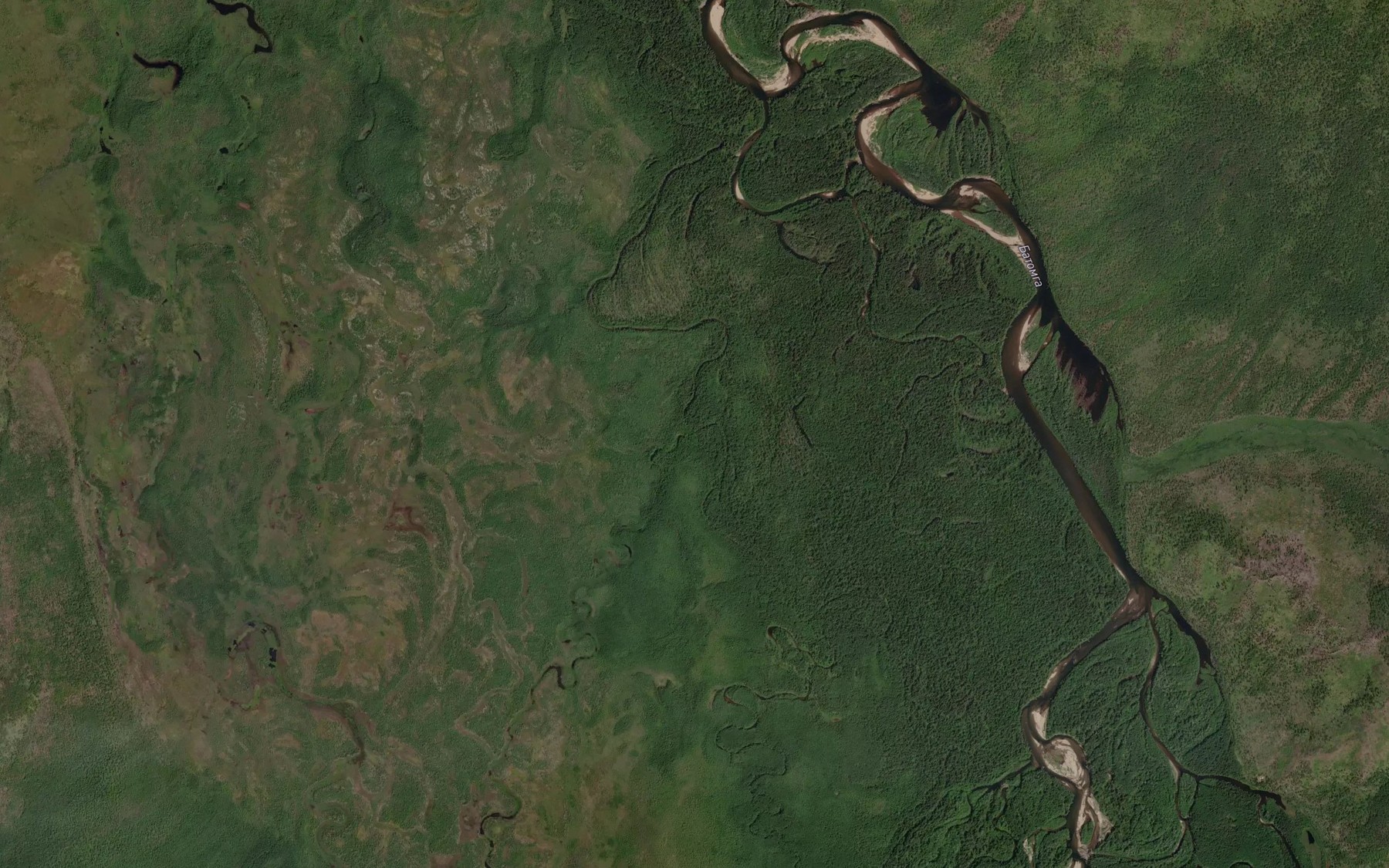 Satellite map of the Yagodnyy