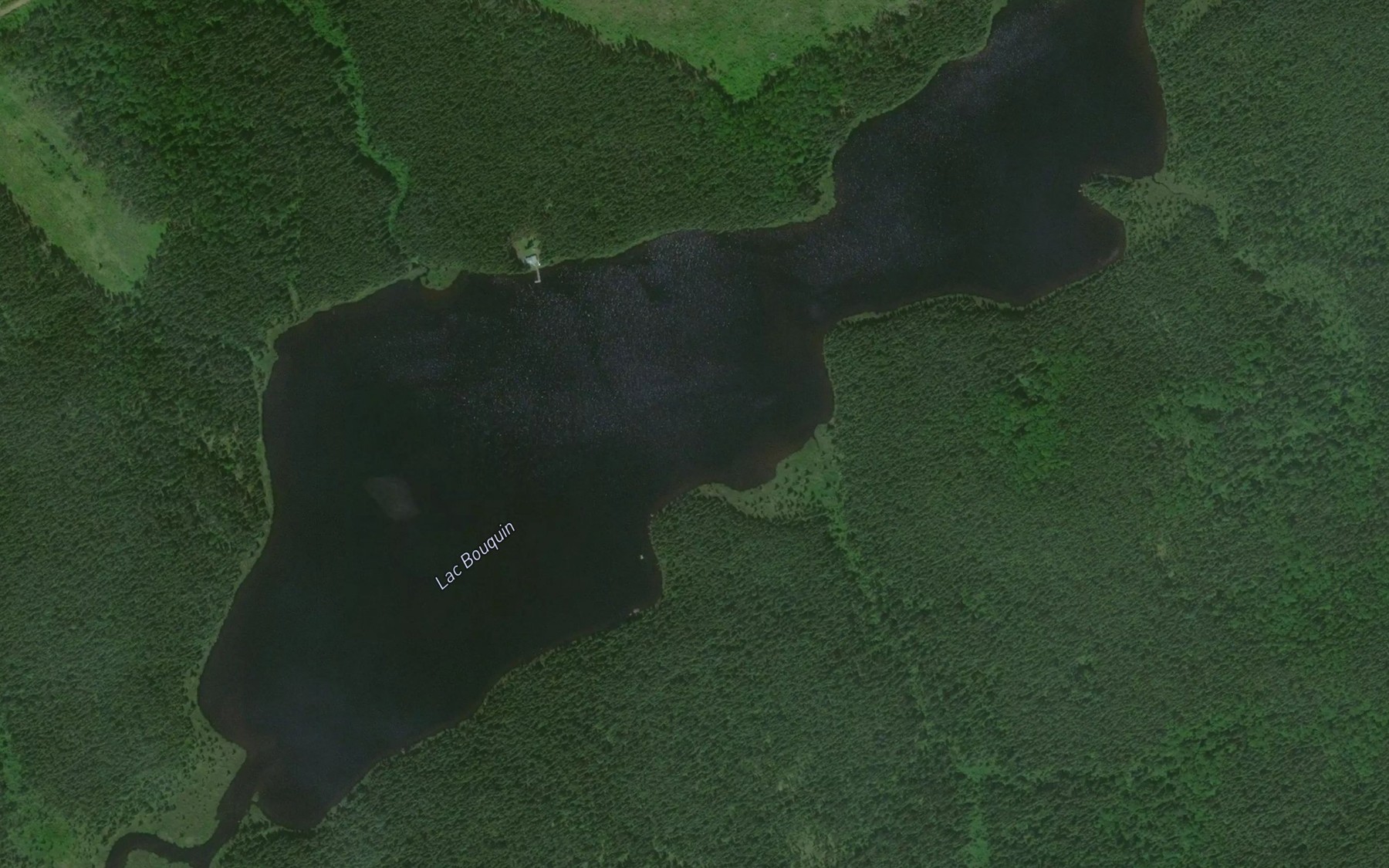 Satellite map of the Lac Bouquin