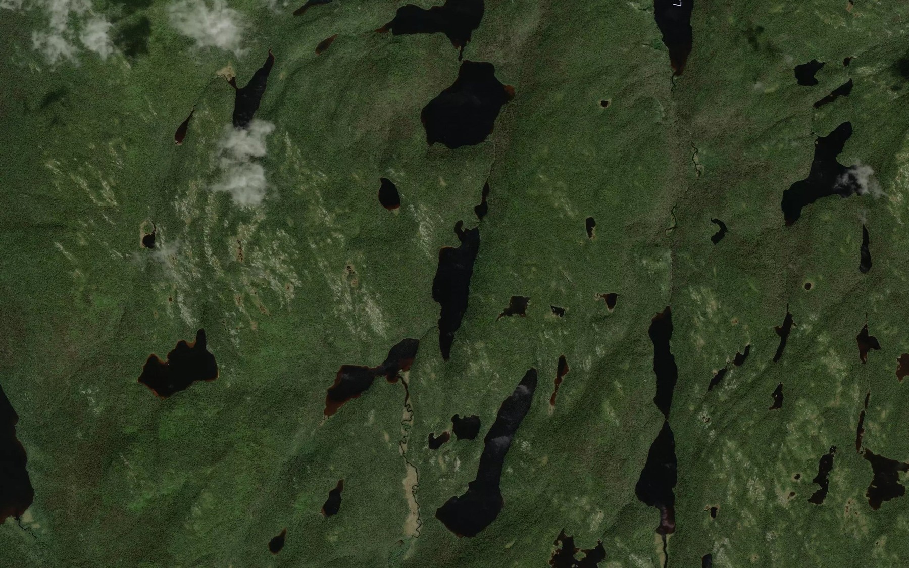 Satellite map of the Lac des Grands Pecheurs