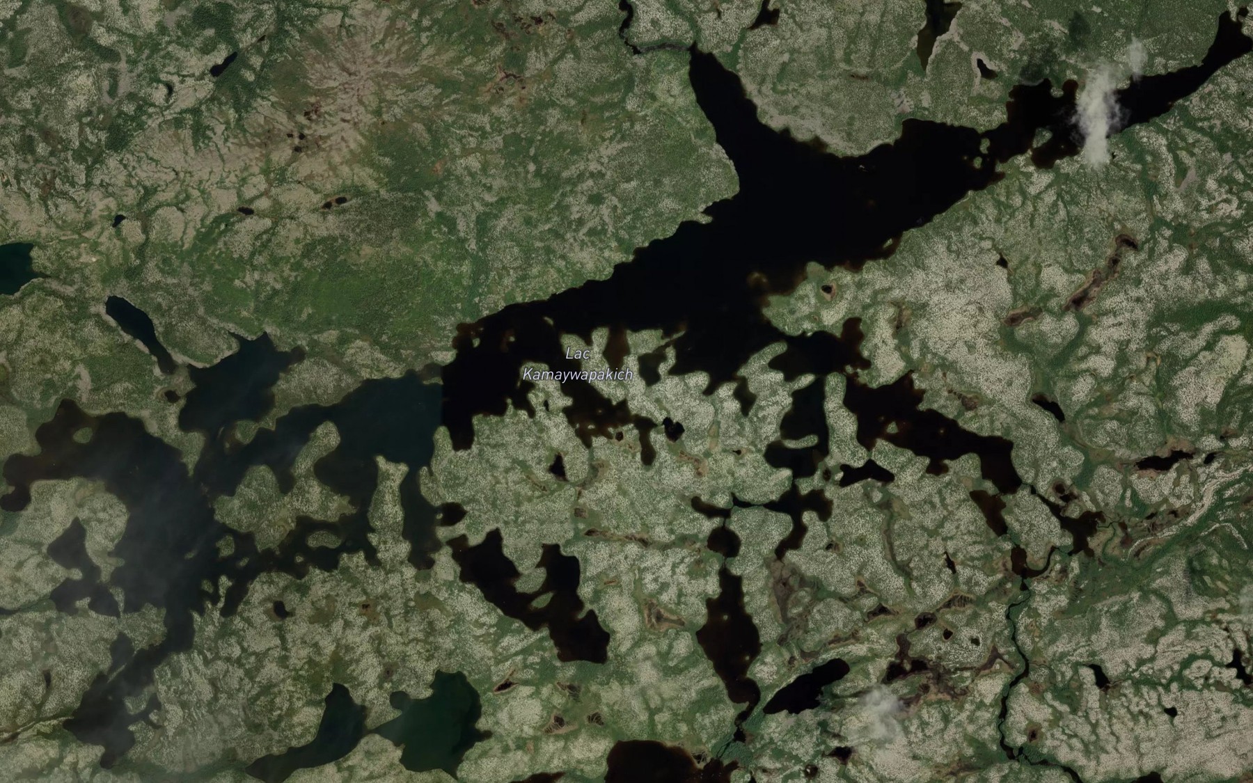 Satellite map of the Lac Kamaywapakich