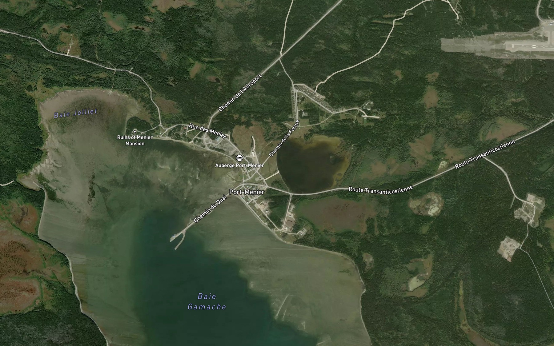 Satellite map of the Canal Saint-Georges