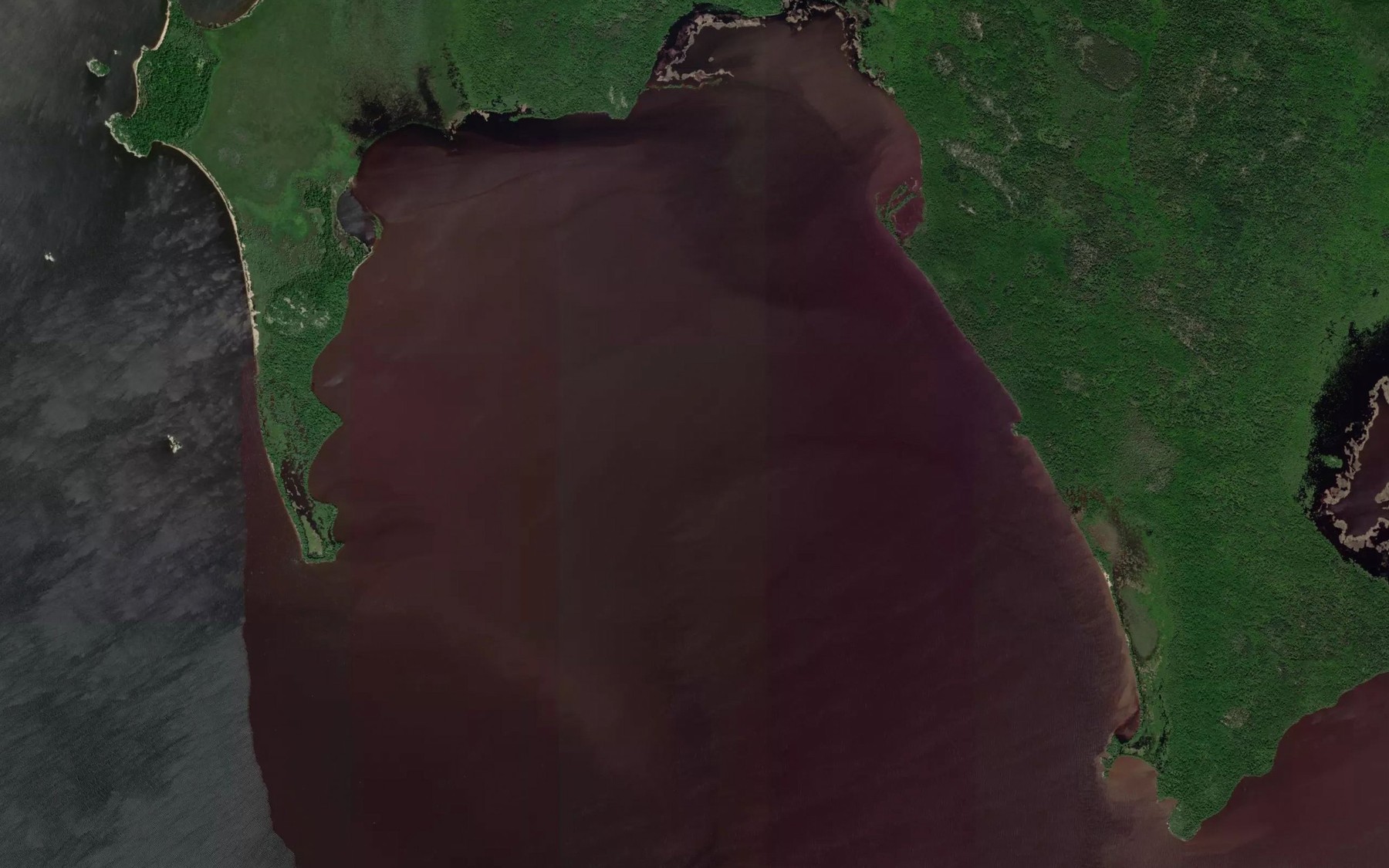 Satellite map of the Deep Bay
