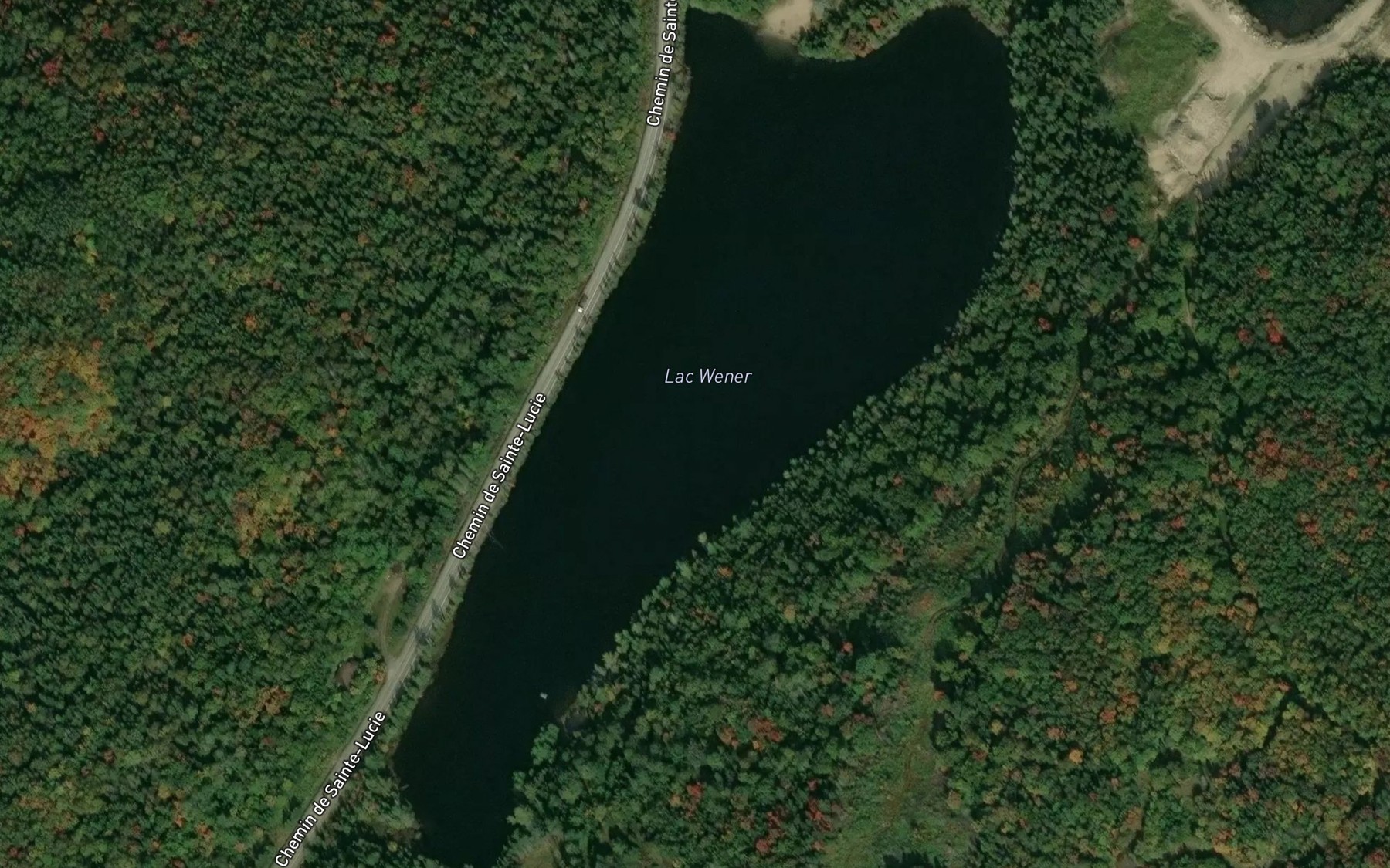 Satellite map of the Lac Wener