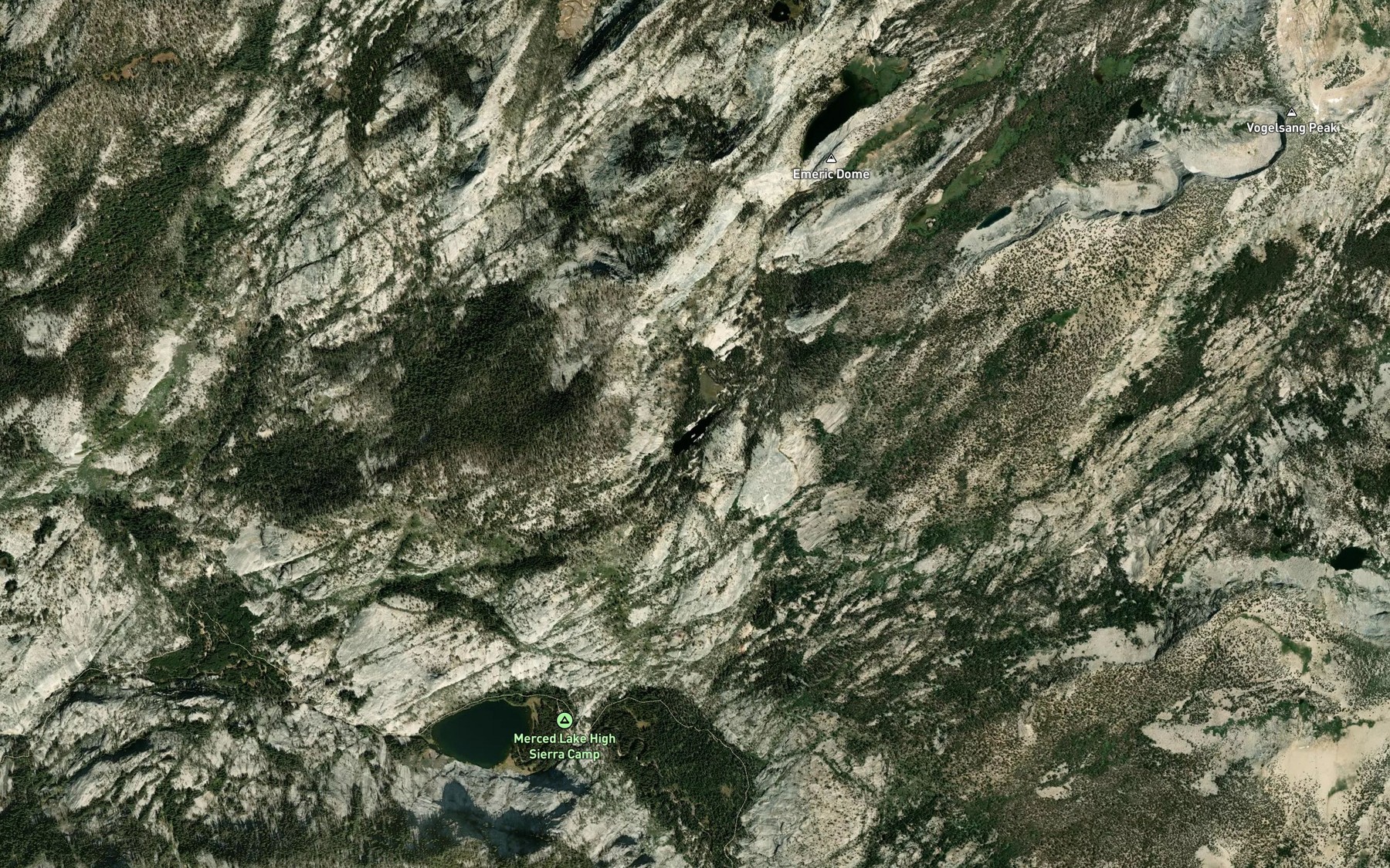 Satellite map of the Babcock Lake