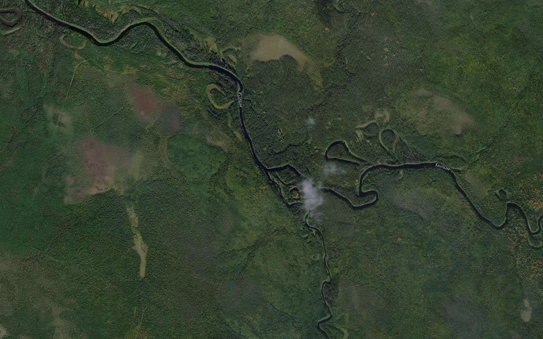 Satellite map of the Kylym"yel'