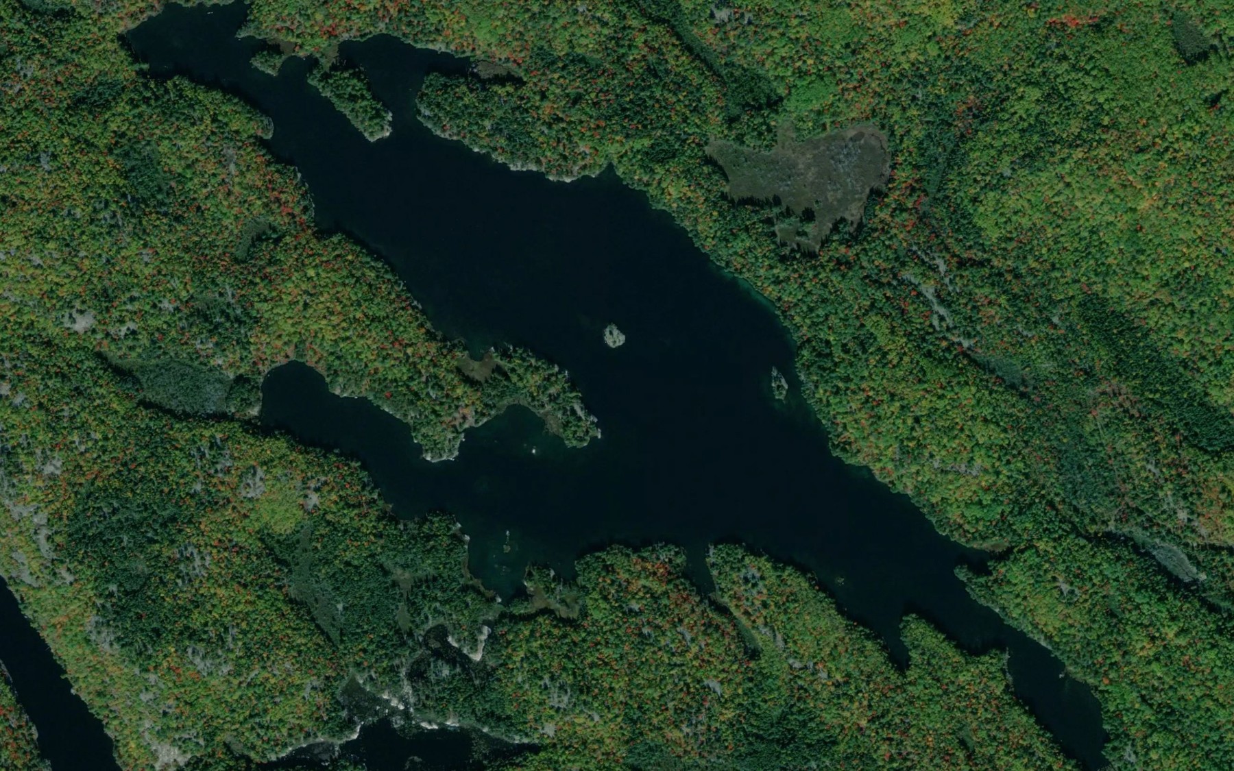 Satellite map of the Splake Lake